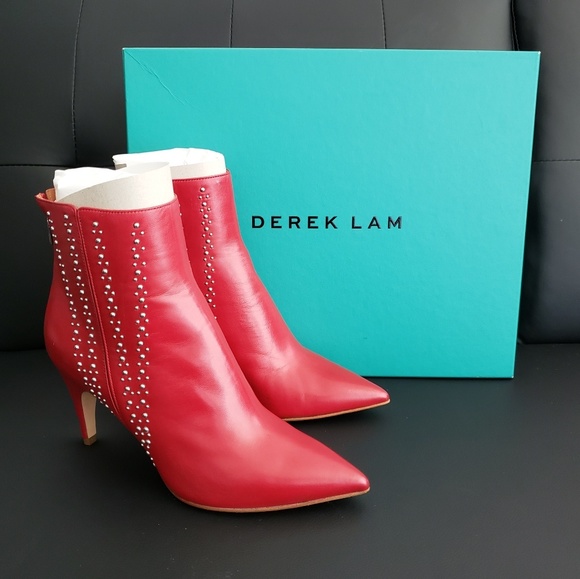 (NEW) DEREK LAM Isla Boots - Red - Picture 3 of 4